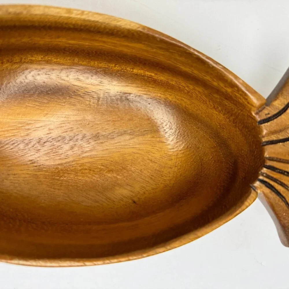 Vintage Pineapple Wooden Bowl